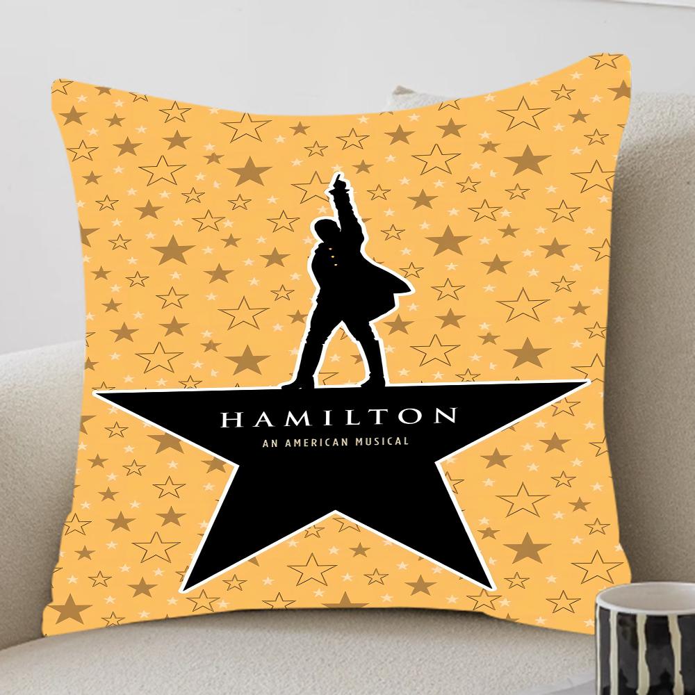American Musical Hamilton Vintage Pillow Gift Home Office Decoration Pillow Bedroom Sofa Car Cushion CoverPillow Case
