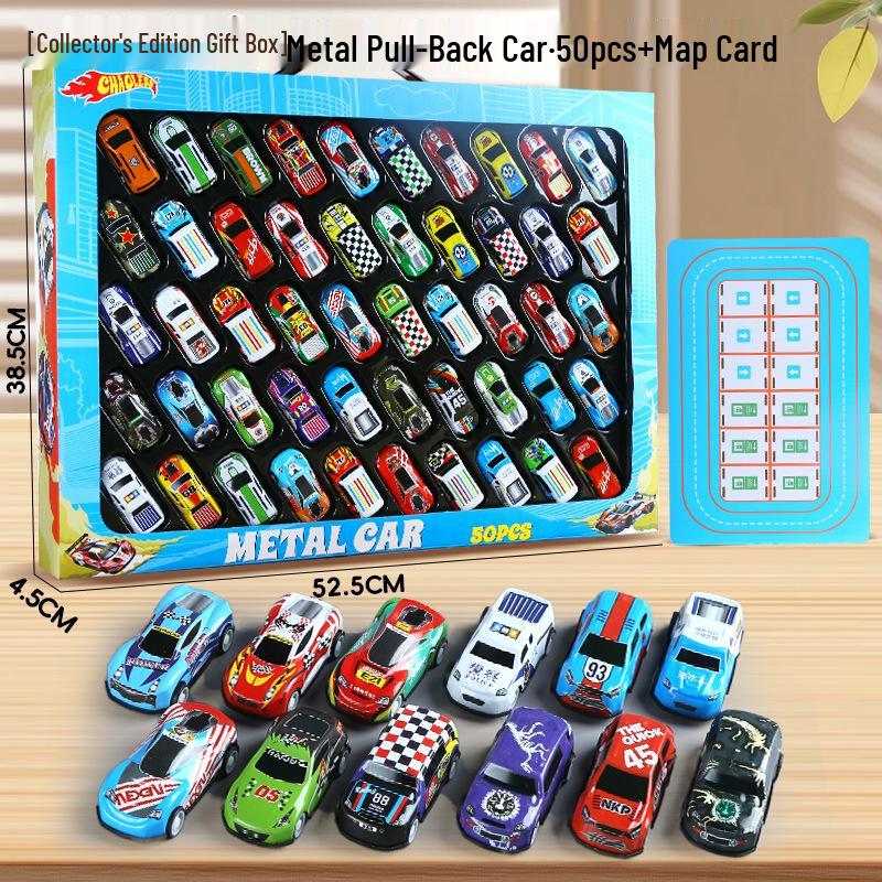28 Pull-back Small Car Gift Box - Racing Car Model Toy for Boys, Children's Day & Birthday Gift