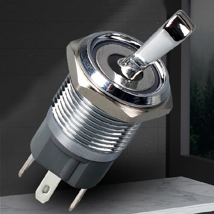 Sturdy Metal Two Position Toggle Switches With LED Light Designs for CustomES Electronics And Model Making Supplies