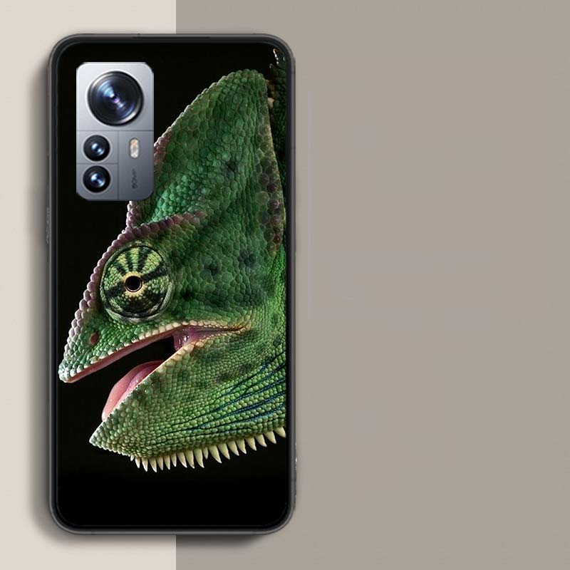 Chameleon Funny Wildlife Phone Case For Redmi Note 13 Pro Plus 14 Pro+ 12S 12 11S 11T 11E 11 10S 10 9S 9 Xiaomi Capa TPU