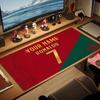 Cristiano Ronaldo Custom Name Large Size Mouse Pad Large Gaming Table Cushion Non-slip Laptop Tablet Big Mousepad XXL Mat Mini PC Playmat With Lock ed