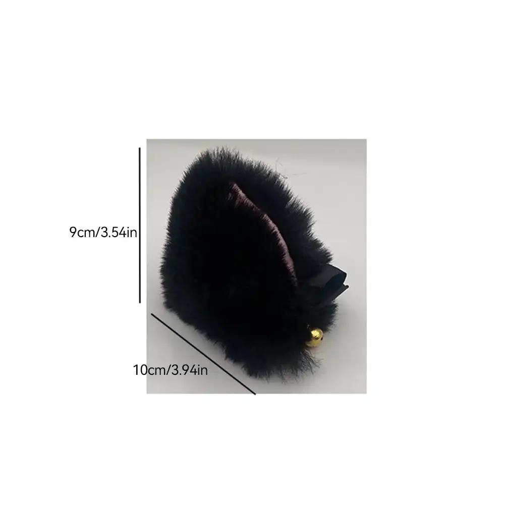 2Pcs Motorcycle Helmet Plush Cat Ears Stickers Decoration Motocross Helmet Cosplay Plush Full Face Off Road Helmet Decor