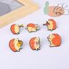 Cute Cartoon Hedgehog Enamel Brooch - Alloy Anti-Exposure Pin