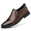 British Style Big Size Leather Shoes for Men Solid Color New Dress Shoes Male Spring Autumn Fashion Business Casual Shoe Man