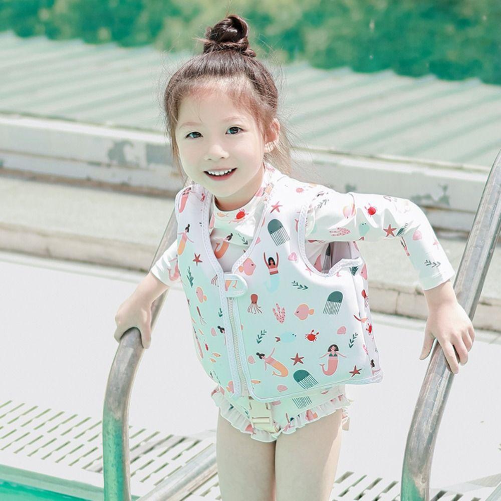 Adjustable Child Buoyancy Vest Not Falling Off Inflation-Free Swimming Vest  Wading Sports