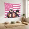 J-Jujutsu K-Kaisen American Flag Tapestry - Anime Wall Hanging for Bedroom/Living Room/Dorm, JJK Fan Gift Home Decor