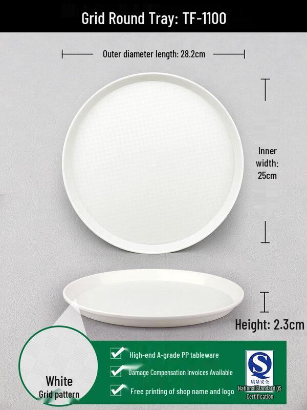 Ally Large Round Plastic Kettle Tray