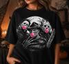 Vintage Halloween Horror, Trick Or Treat Doorbell Black Unisex T-Shirt S-5XL