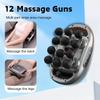 2026 New 12 Head Massage Gun, Deep Tissue Impact Massager, Suitable for The Back, Shoulders, Legs, and Feet - Silent Handheld Massage Dev