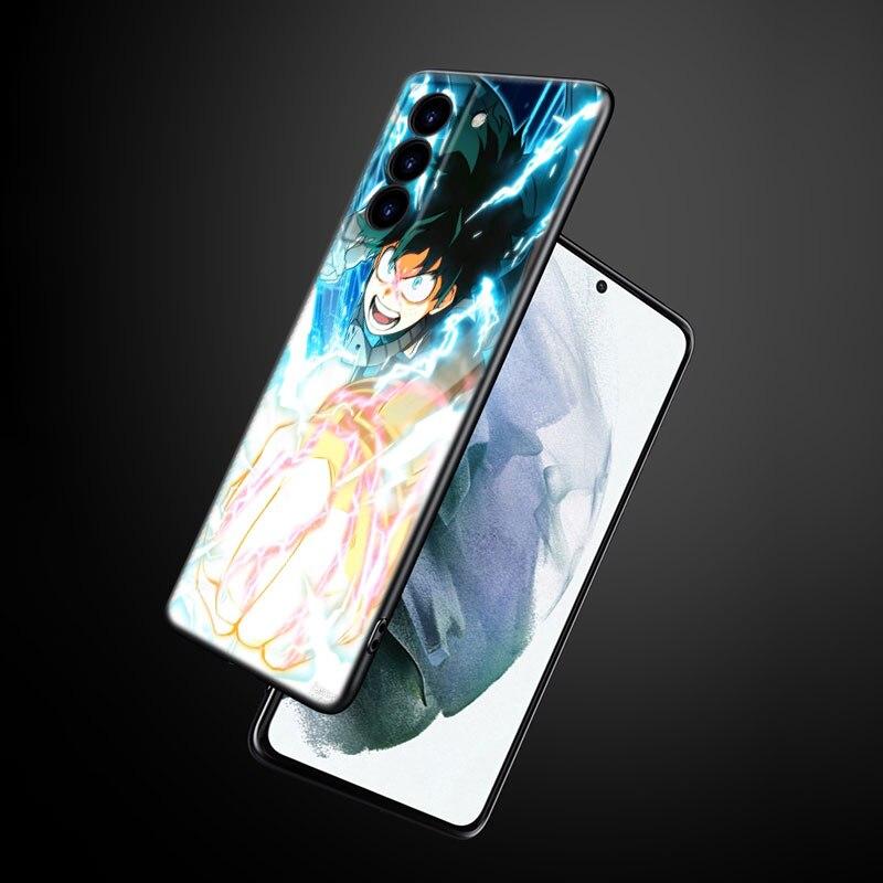 

Чехол для телефона Моя геройская академия для Samsung Galaxy S22 Pro S21 S20 Ultra FE S10 Lite 5G S10E S9 S8 Plus Мягкий ТПУ Черный чехол Samsung S22 Ultra