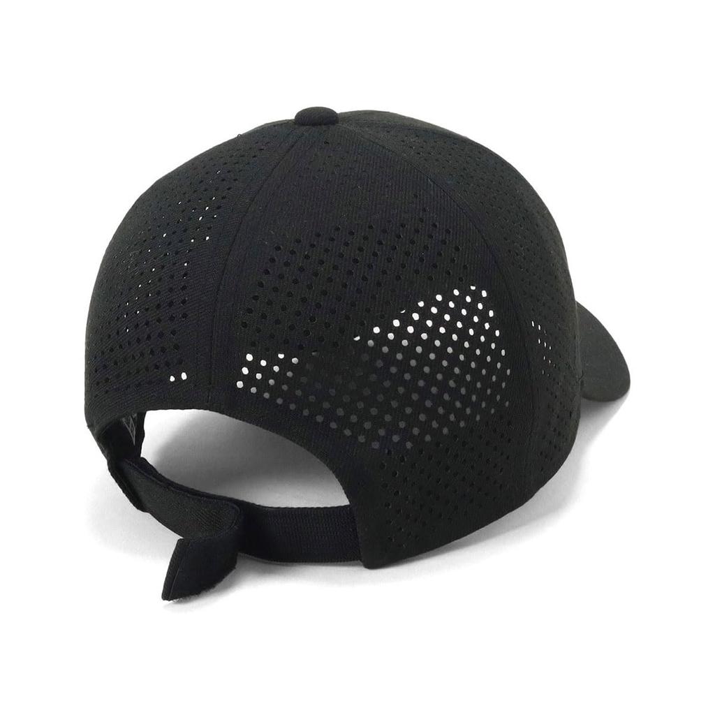New Era Golf Cap 9FORTY Velcro Adjustable Black with FREE Laser Exclusive to Sun UV Stylish and / (14699690 NER36G3707) Perforation, ONSPOTZ, Unisex,