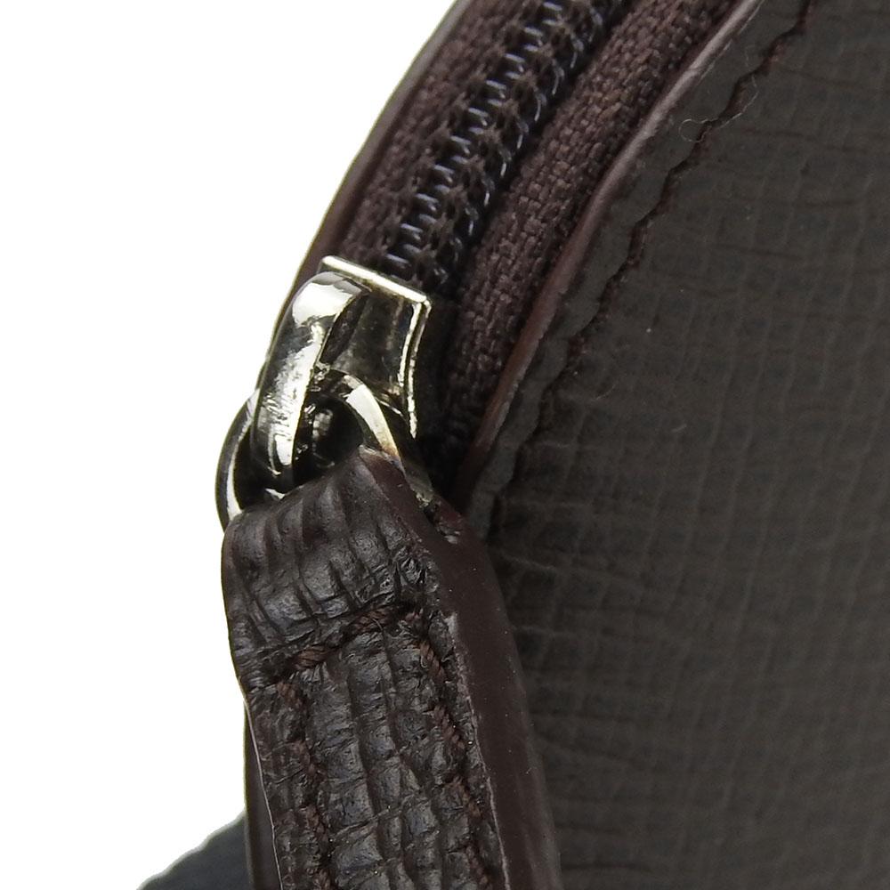 Used LOEWE Coin Case Leather Brown Brown Anagram