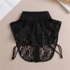 Perfect Match 7 Colors Women Shirt Fake Collar Ladies White Black Lace Floral Detachable Collar Half Shirt False Collar Blouse Tops Decor