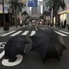 Gothic Long-Handle Women's Automatic Umbrella - Rain or Shine, Black Sun Protection, Dark Subculture Style