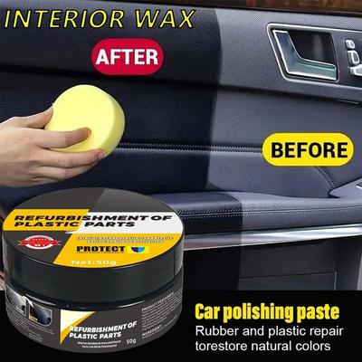 Car Leather Repair Cream 50g Leather Cream With Sponge Non-Greasy Conditioner For Daily Maintenance Restoration Car Interior
