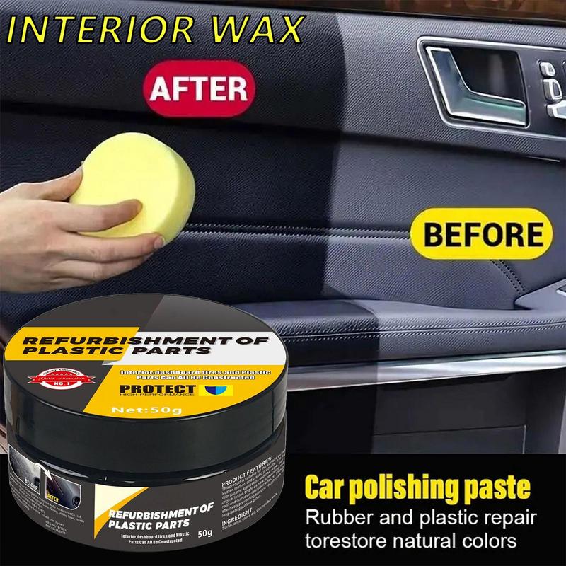 

Car Leather Repair Cream 50g Leather Cream With Sponge Non-Greasy Conditioner For Daily Maintenance Restoration Car Interior CN