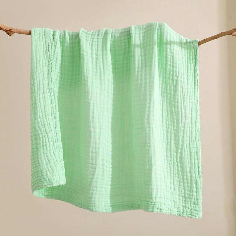 Six Layer Plain Gauze Bath Towel Newborn Bubble Cotton Swaddle Blanket Baby Autumn Winter Swaddle Quilt