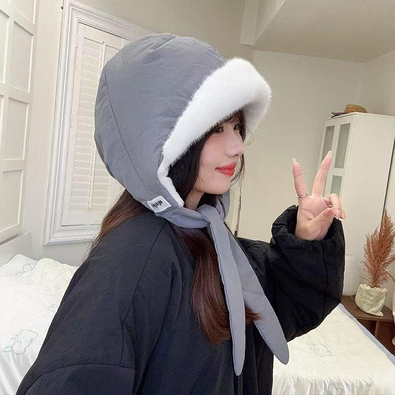 New Wool Knitted Hat Children Travel Versatile Tassel Wear Cover Cold Hat Red Retro Bag Head Hat