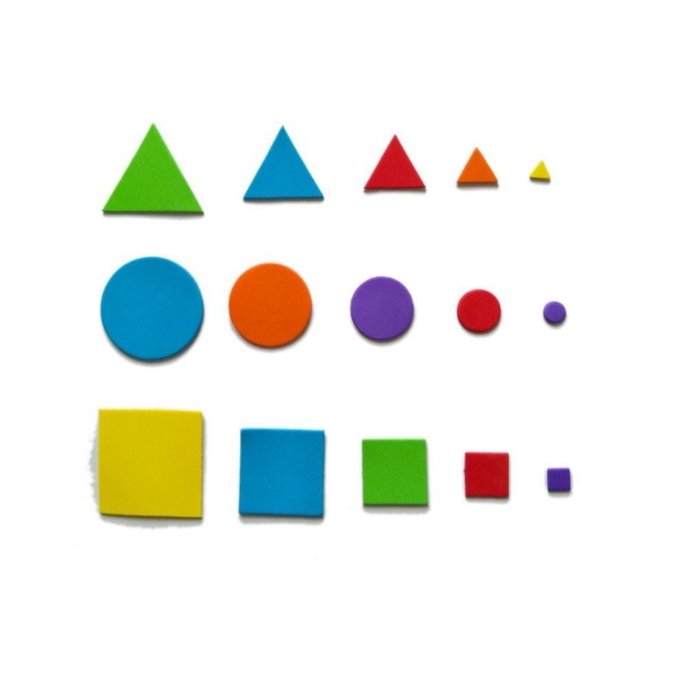 1000pcs Geometric Figure Foam EVA Stickers Self-Adhesive Crafts Arts Making  DIY Crafts Arts Making