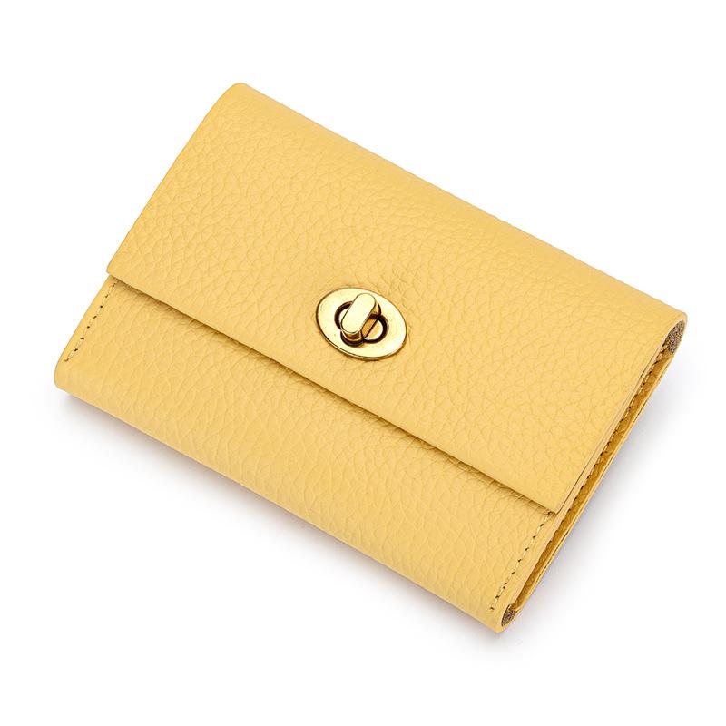 Genuine Leather Women's Coin Purse: Short, Exquisite, Multifunctional Card Holder, New 2025 Fashion