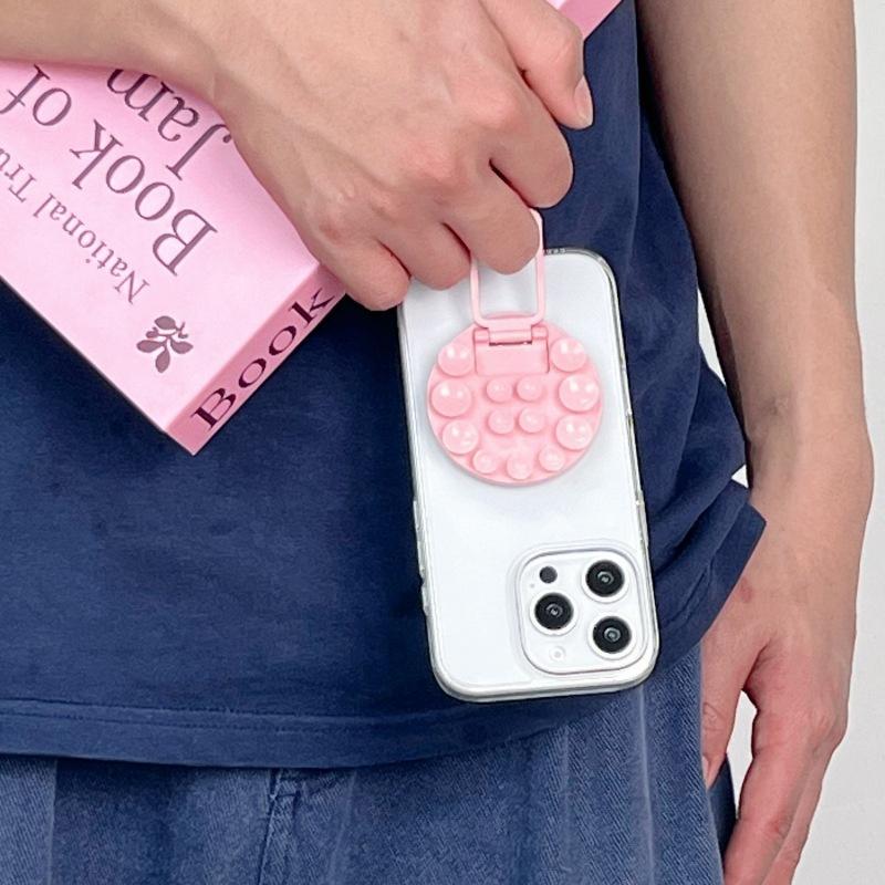 Uniwersalny dwustronny silikonowy przyssawka Uchwyt na telefon Stojak na telefon komórkowy Uchwyt przyssawka do montażu telefonu na ścianie szkle