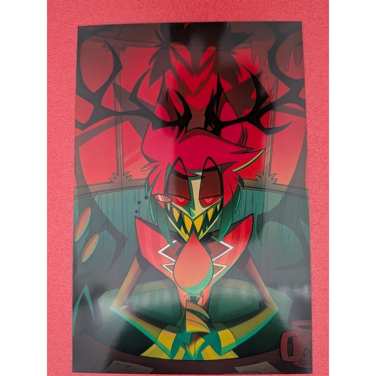 Used Hazbin Hotel Postcard Alastor