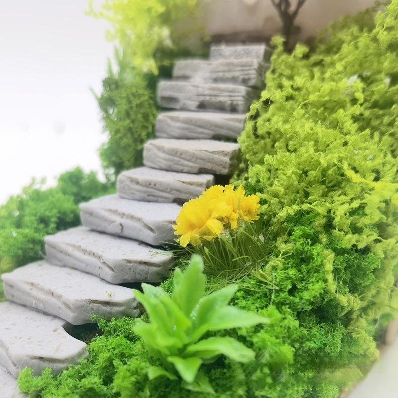 10Pcs Stepping Model Stones Irregular For Garden Pathway Walkway,Miniature Outdoor Landscaping Decorative Step Rocks