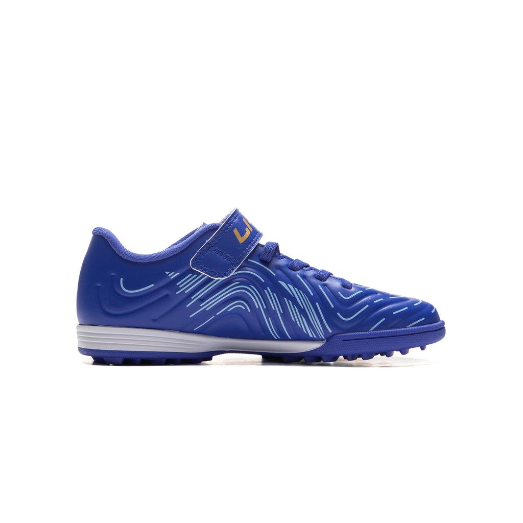 Li Ning Kids Comfortable Versatile Shock Absorbing Durable Low Top Soccer Shoes Kids sneaker Blue YKGV008-5