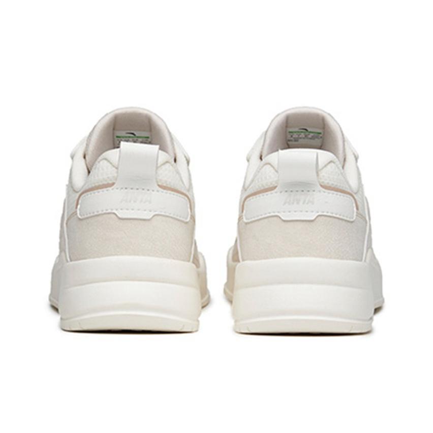 Anta Lightweight Durable Low-Top Skate Shoes Men Sneakers White Gray 912228821-1