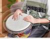 African Children's Lightweight Hand Drum - Large, 8" Percussion Instrument, Set of 6, No Tuning Required