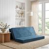 Folding Sofa Bed 180 x 67 x 45 cm Blue