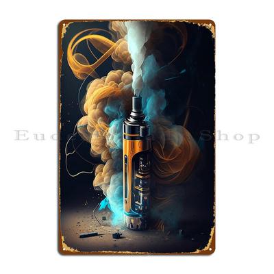 E Vape Cigarette Metal Sign Club Personalized Plaques Wall Decor Design Tin Sign Poster