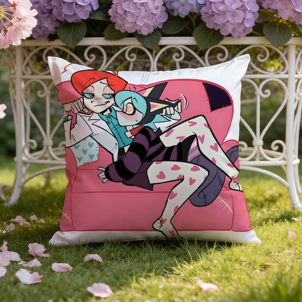 Anime P-PSYCHO C-CUTIESS Cushion Cover Home & Car Dual-Scene Pillow Cover: Reversible for Premium Comfort