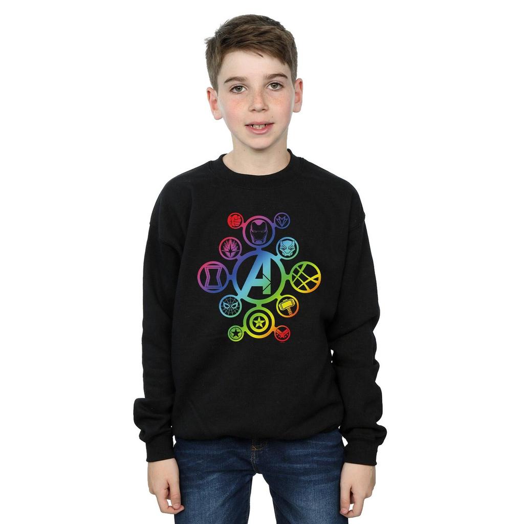 Marvel Boys Avengers Infinity War Rainbow Icons Sweatshirt