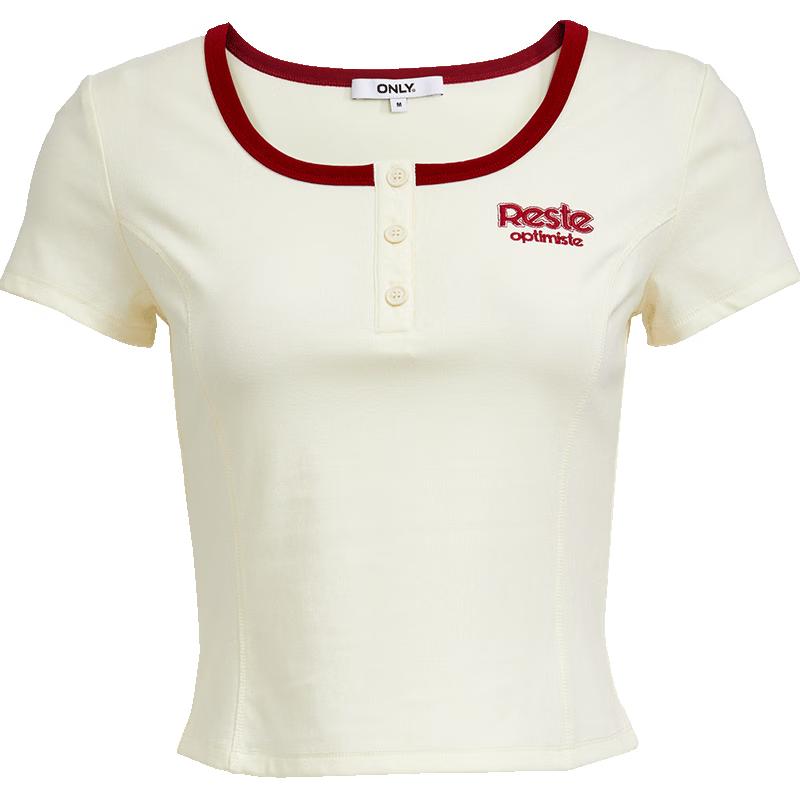 

ONLY Women s 2025 Spring Academy Style Slim Fit T-Shirt XL