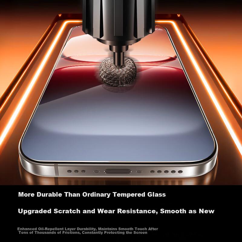 Instant Unlock Tempered Glass Screen Protector for iQOO 15 Full Coverage HD Gaming Phone Screen Protector Smooth Drop-Resistant Film Tool
