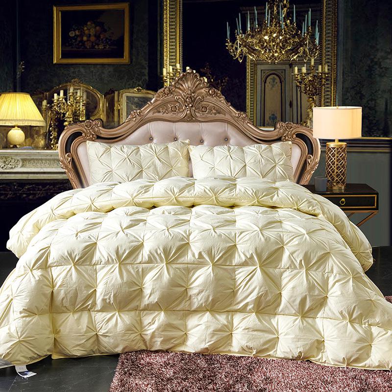 

Luxury All-Cotton Cable Knit Down Comforter - Thick, Warm Quilt for Spring, Autumn, and Winter 150x200cm/4 jin