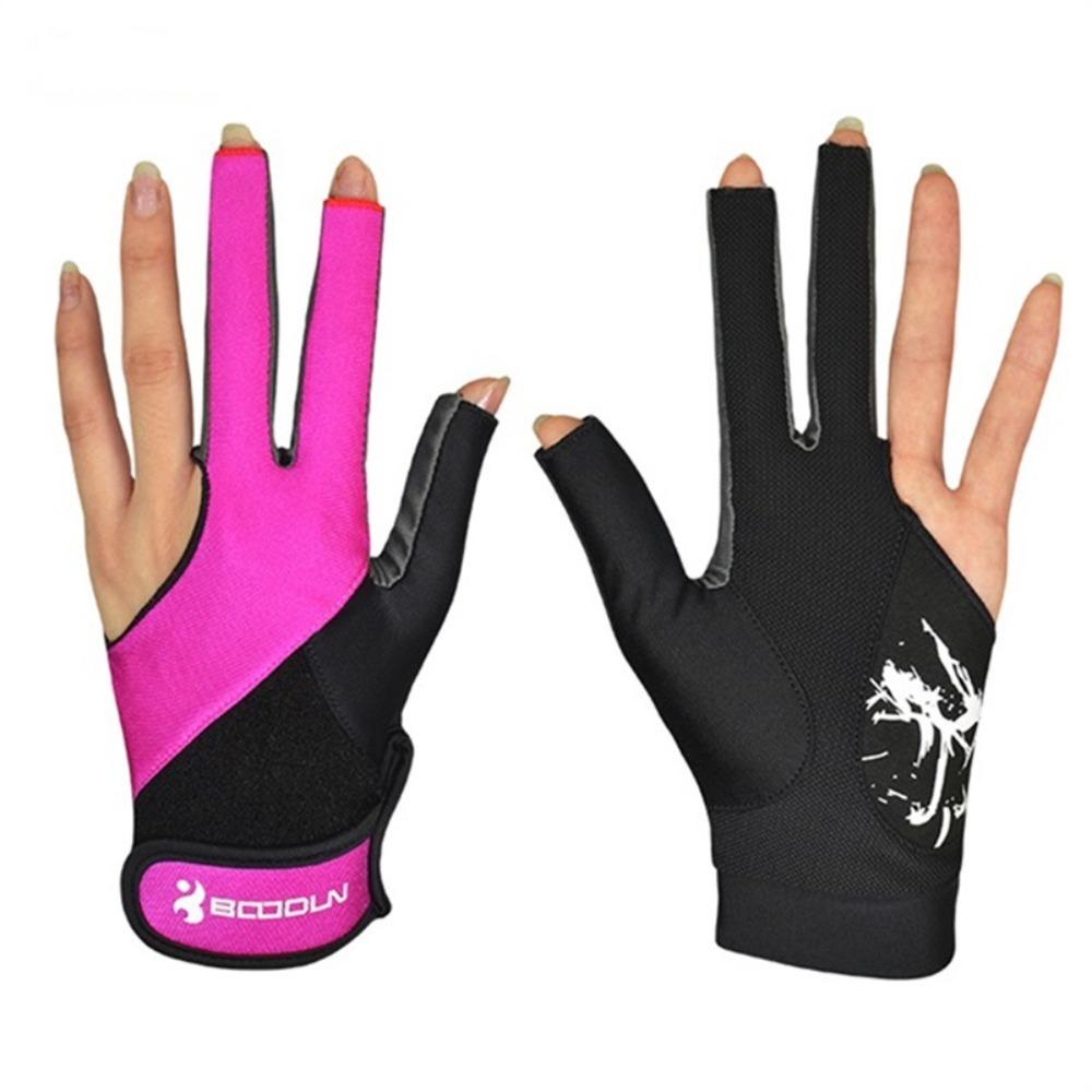 Quick-Drying Three Finger Gloves Breathable Snooker Gloves Professional Billiards Gloves Training
