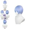 Authentic Eva Ayanami Rei Cosplay Wig With High Temperature Wire Light Blue