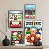 1pc Anime P-Parks Souths Poster Sticker Print Waterproof Wall Art For Living Room Bedroom Home Decor