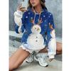Fashion Women's Hooded Sweater 3D Printing Color Printing Casual Hooded Sweater