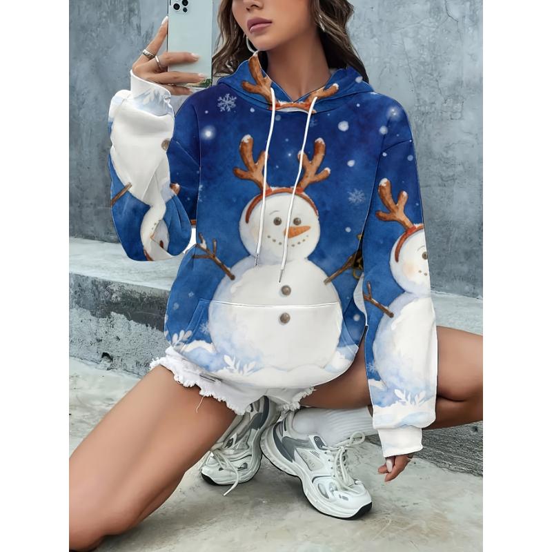 Fashion Women's Hooded Sweater 3D Printing Color Printing Casual Hooded Sweater