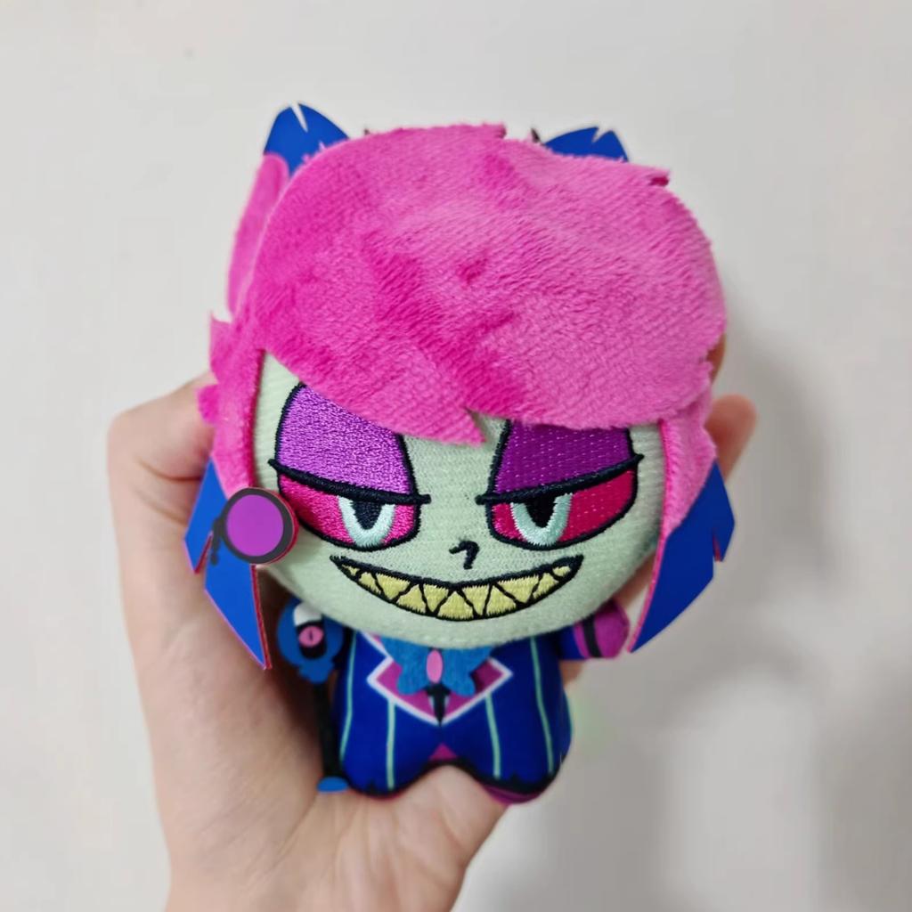 New  10cm Hazbin Hotel Vox Lucifer Ko Version Not Genuine Plush Doll Cute Anime Peripherals Toy Birthday Christmas Gift