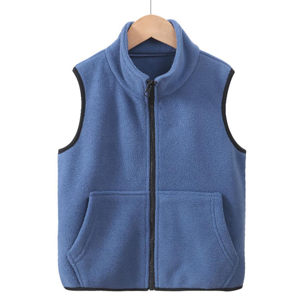 Children's Vest Fleece Vest And Winter Plus Velvet Thickened Waistcoat Children's Vest
