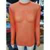 Women O-Neck Long Sleeve Knitted Pullover Sweaters Spring Female Breathable Loose Knitwear T-shirt Tops