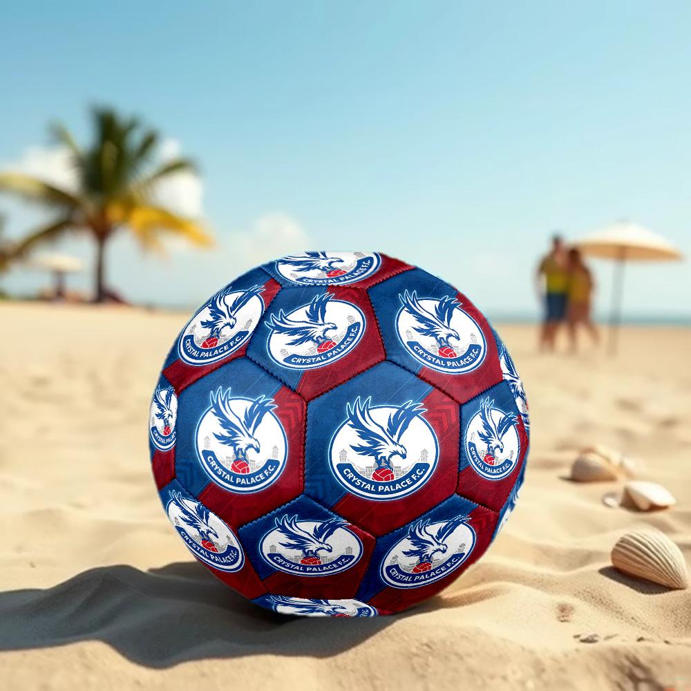 Crystal Palace Misura 5 Pallone da Calcio Alta Elasticità Pallone da Calcio Per Competizione All'aperto Allenamento Quotidiano Gioco