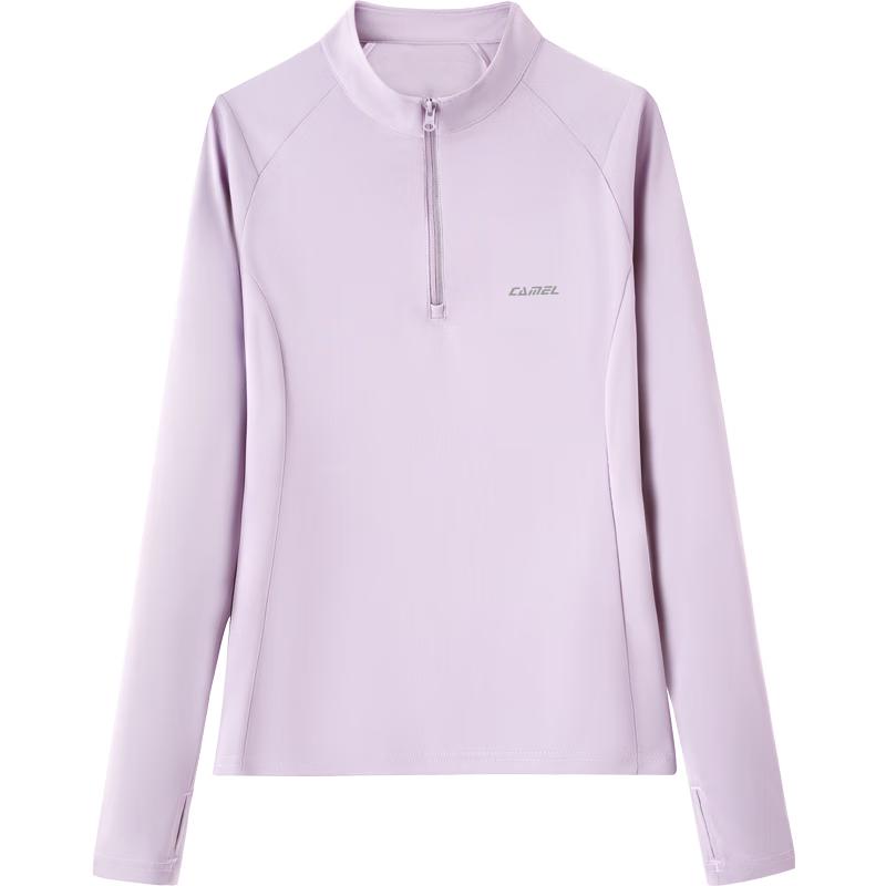 

CAMEL Women s Long Sleeve Stand Collar Sport T-Shirt S