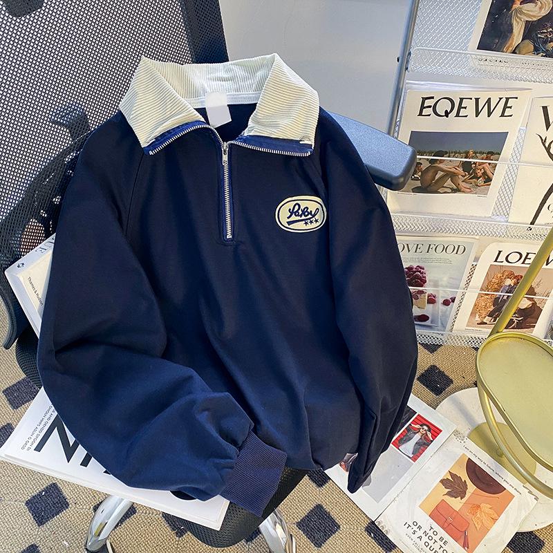 Women's Plus Size Polo Shirt - Spring/Autumn Loose Fit, Oversized Top, 2025 New Collection