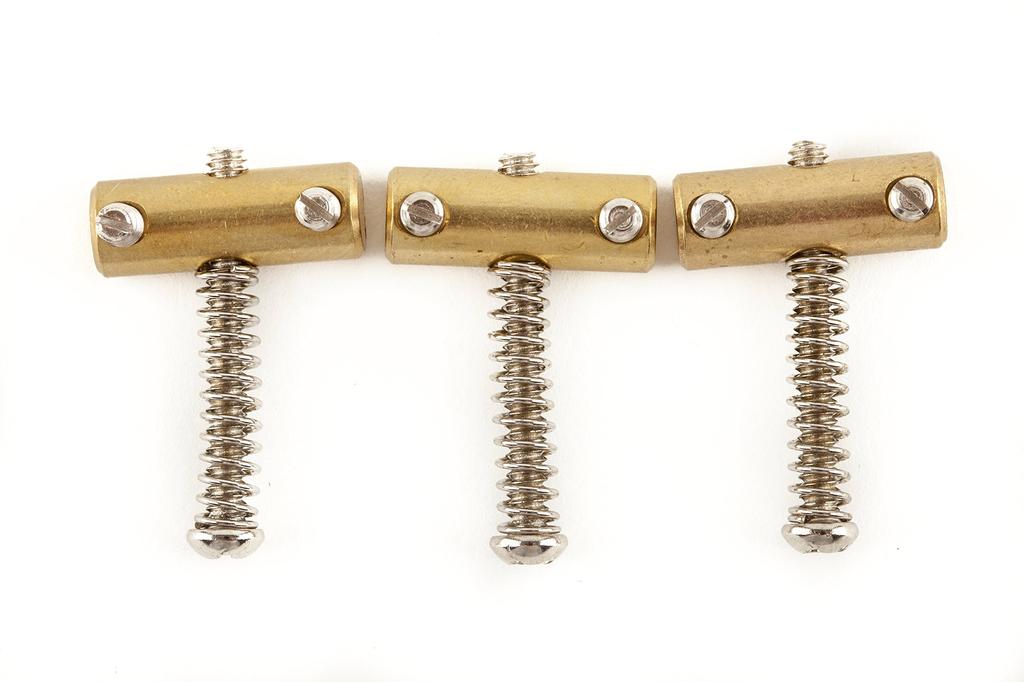Fender American Vintage Telecaster Compensated Bridge Saddles (3) Brass