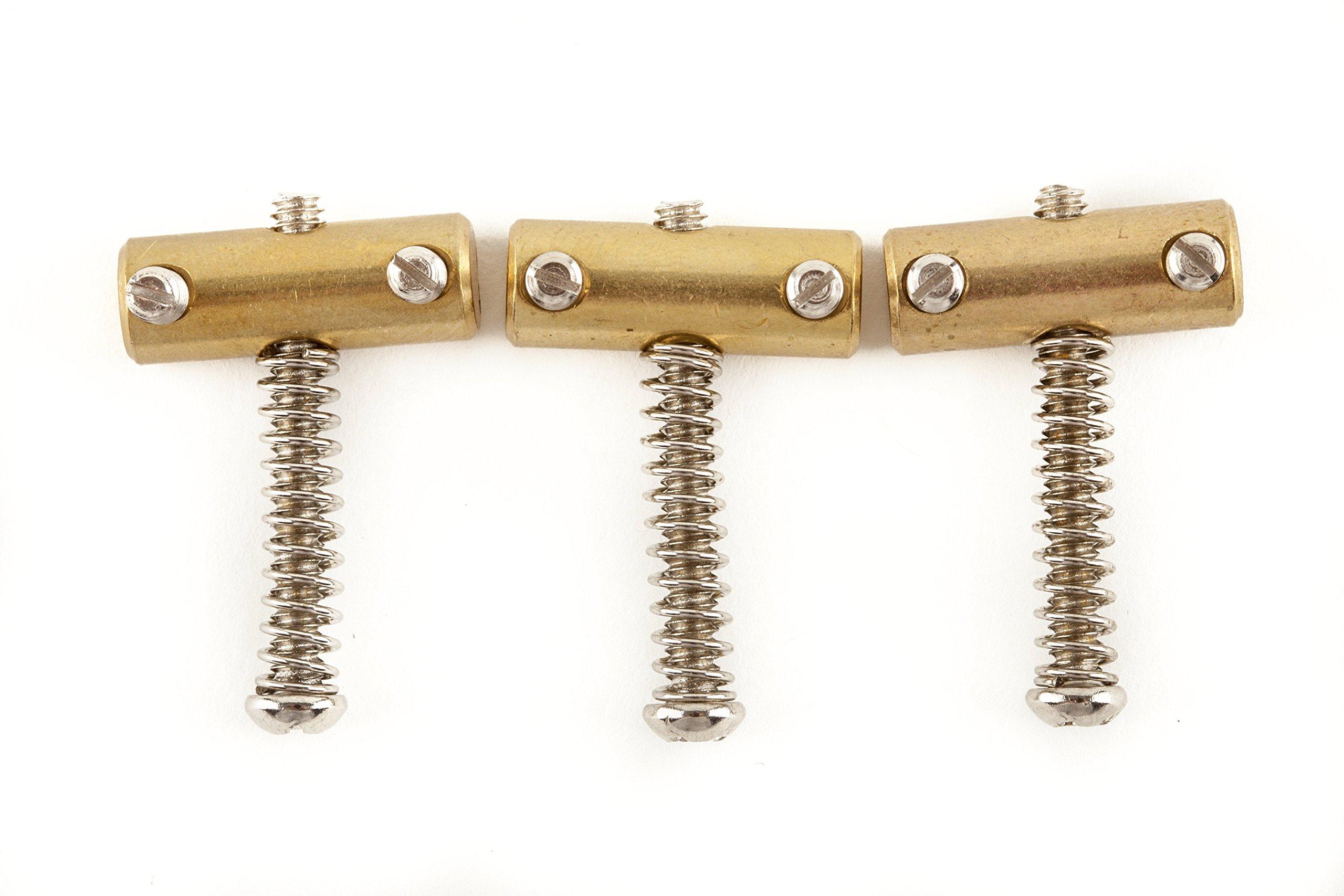 

Fender American Vintage Telecaster Compensated Bridge Saddles (3) Brass